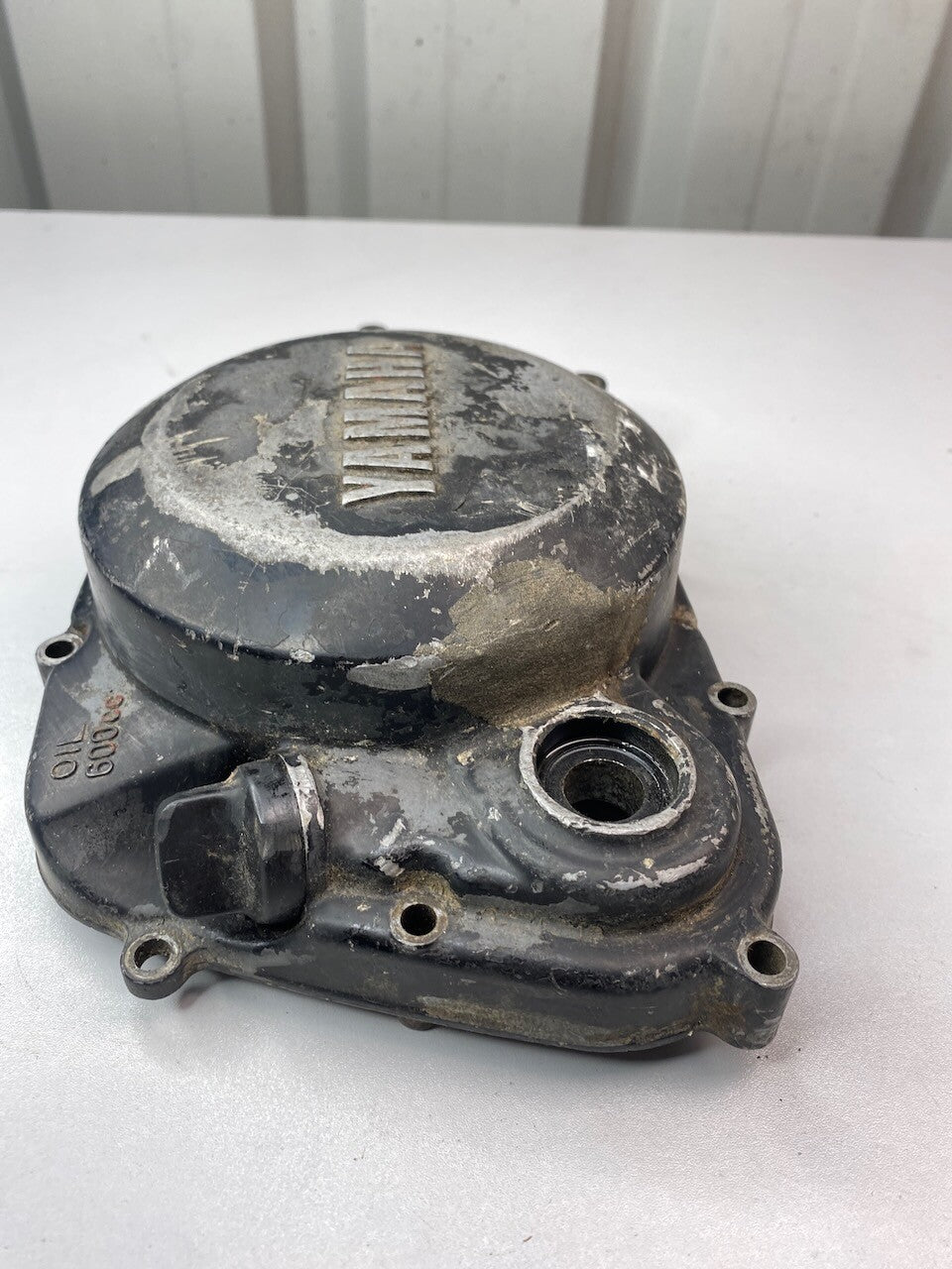 Yamaha YZ50 G H 1980 3R0 Clutch Side Cover (has been repaired)