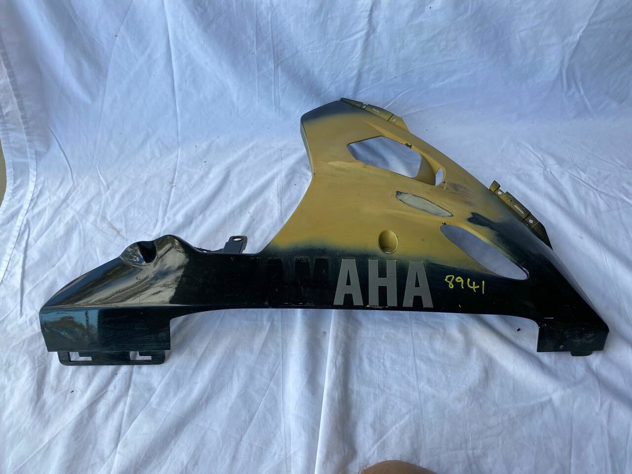 Yamaha R6 YZF 03-08 R/H Lower Fairing Panel 5SL-28395 Black - Repaired