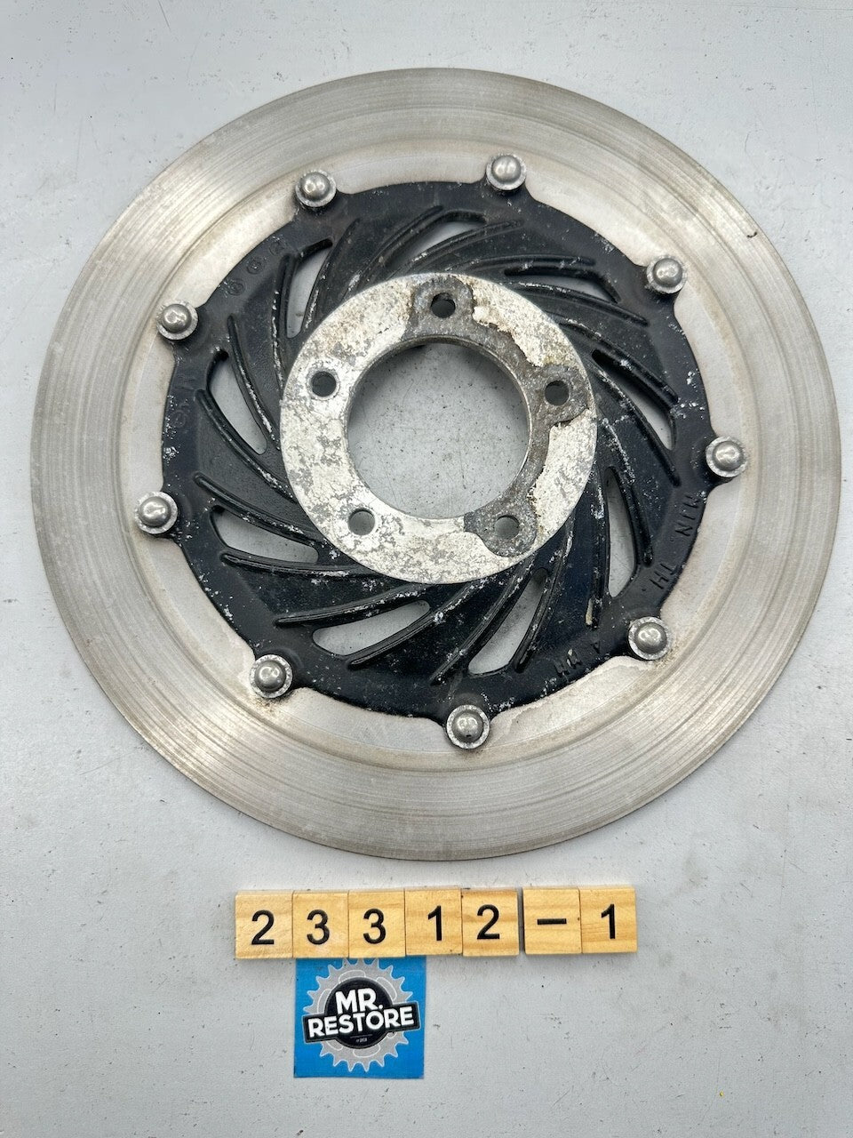 Honda CB900FC CB1100FD OEM Front Right Brake Disc Rotors with 4.90mm Remaining