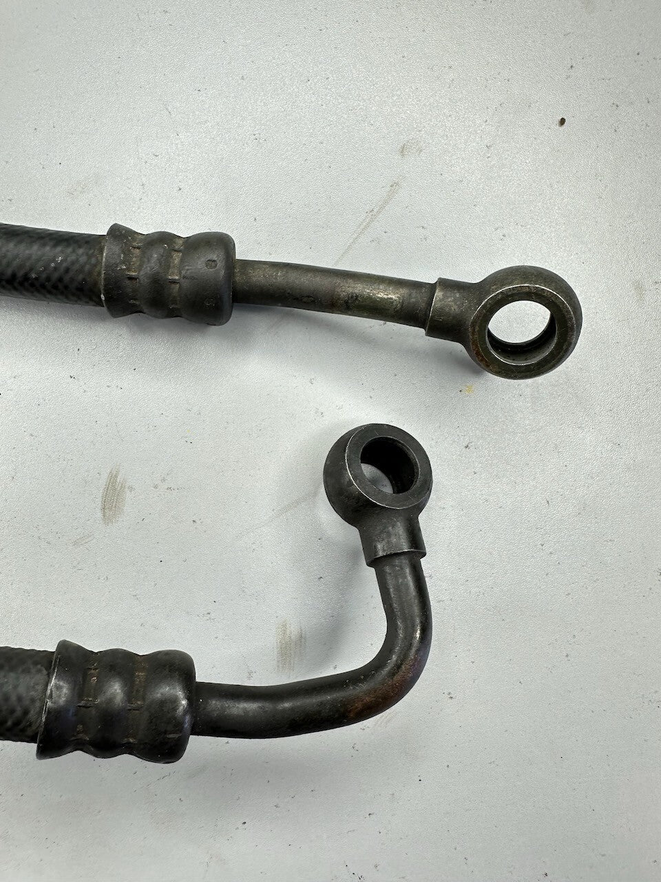 Kawasaki ZZR1100 ZX1100 Ninja ZX-11 - Pair of Oil Cooler Hose Line Pipes