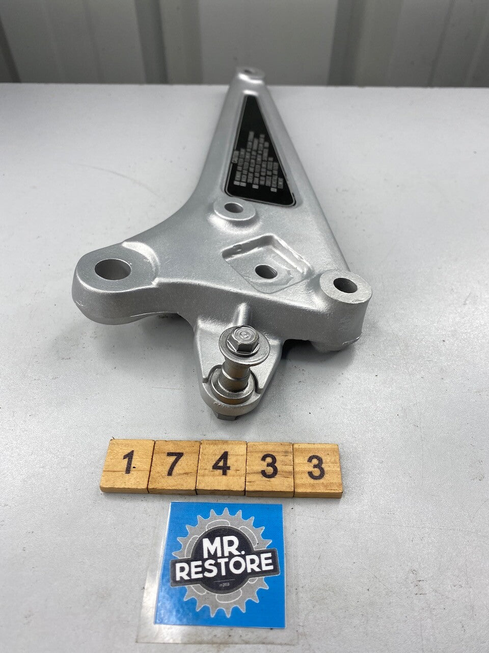 Honda CB250RS Left Hand Foot Rest Bracket - Vapour Blasted