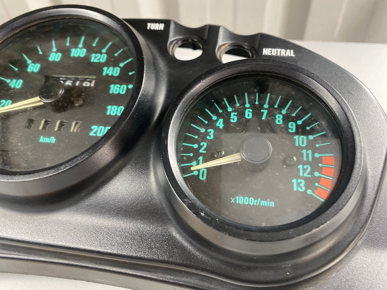 Kawasaki KLE500 Dashboard Meters Instruments KMH - Tested