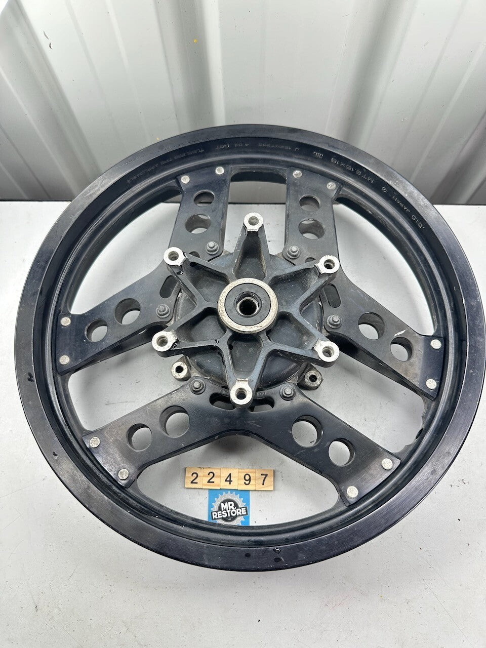 Honda Classic Vintage Black Boomerang 6 Spoke 16" x 2.15 Front Wheel (VF? CBX?)