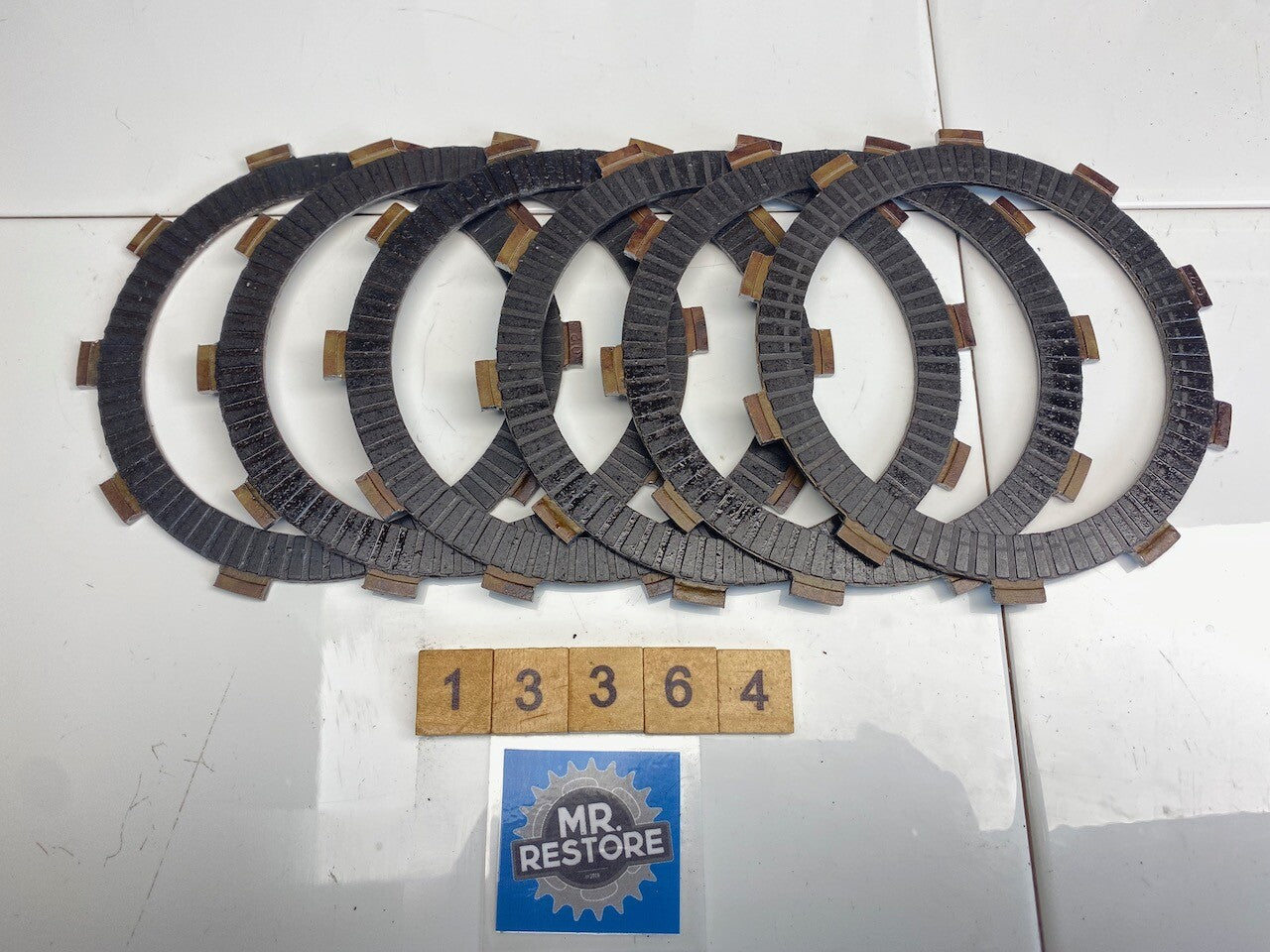 Honda XR250 Clutch Friction Plates x 6 - 22201-HA5-670