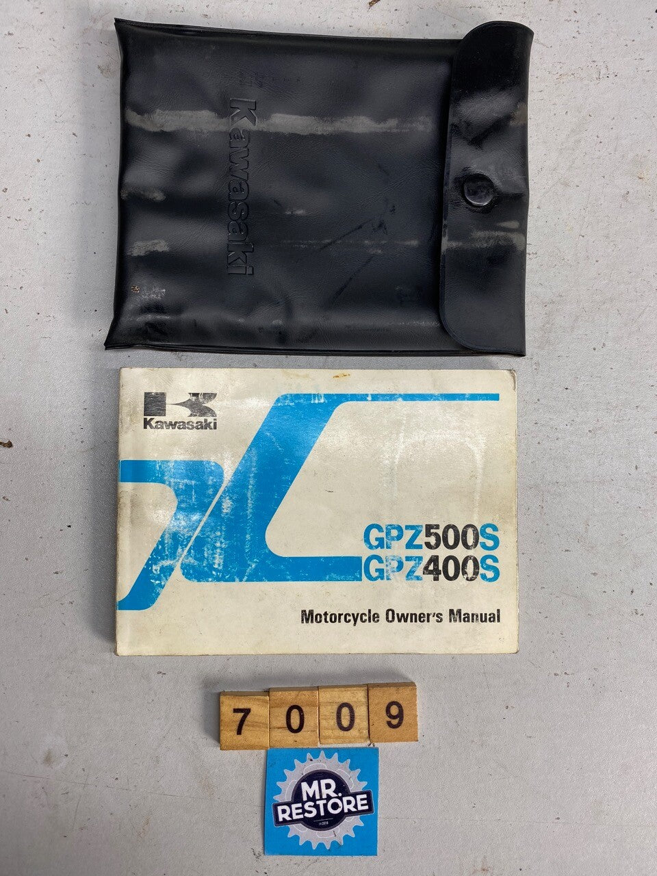 Kawasaki GPZ500S GPZ400S EX500 A4 B3 Australian Owners Manual & Pouch