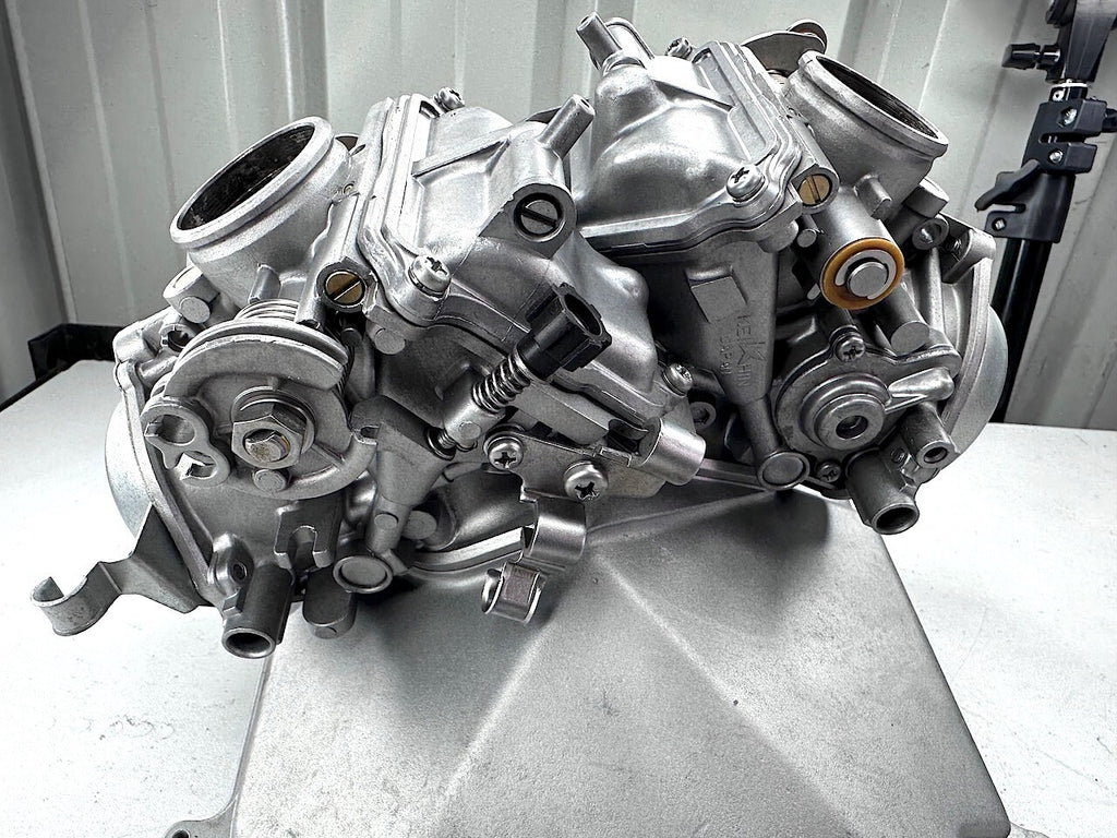 Honda VT250 Pair of Carburettors Carbs - Vapour Blasted