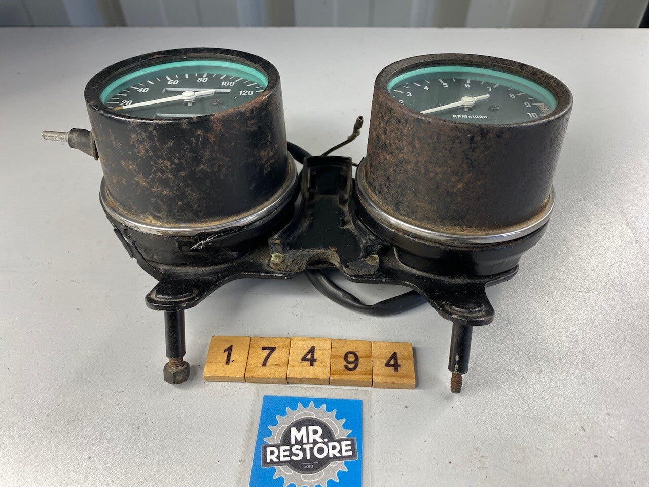 Kawasaki Z250 Dashboard Meters Instruments KMH - Tested 