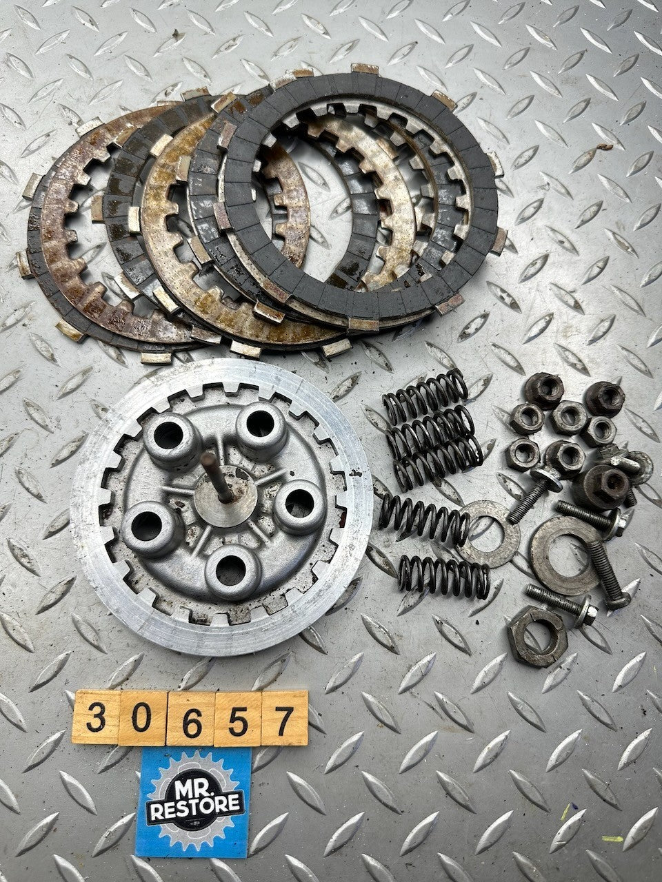 Yamaha YZ125G DT175 YZ100 MX Clutch Pressure Plate & Parts 1W1-16351-00