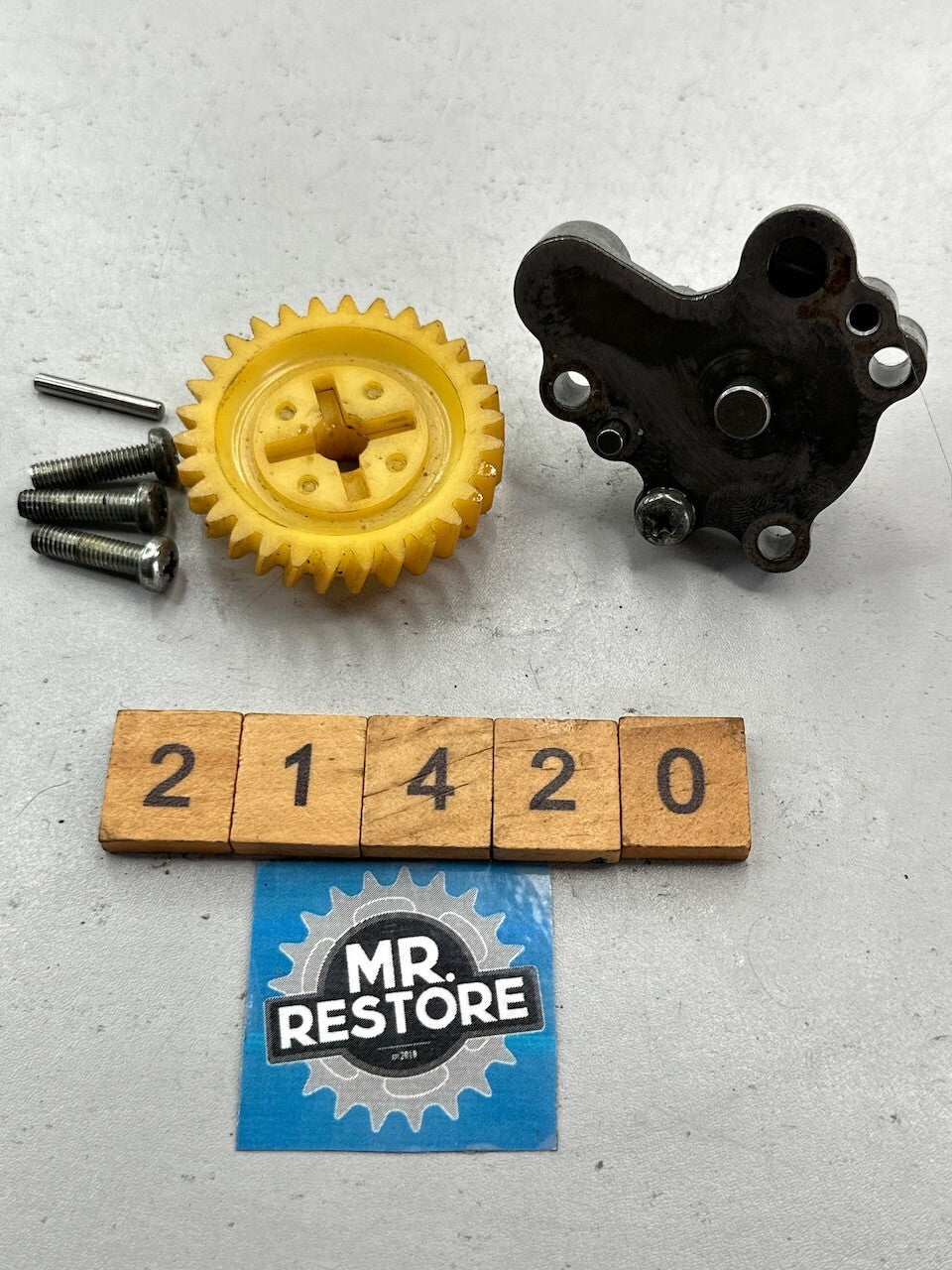 Yamaha TZR250 1KT 2MA TDR250 R1-Z Rotor Housing & Pump Driven Gear