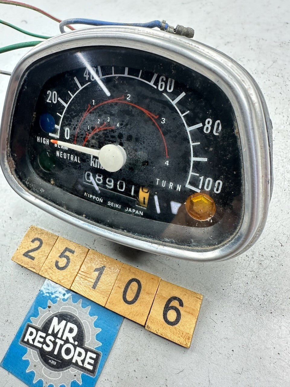 Honda CT110 CT90 etc. Postie Vintage KMH Speedometer (Tested)