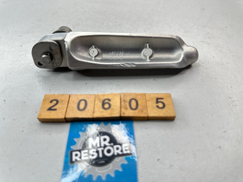 Suzuki RG500 RG400 OEM L/H Riders Footrest Peg - Vapour Blasted - 43502-04A00