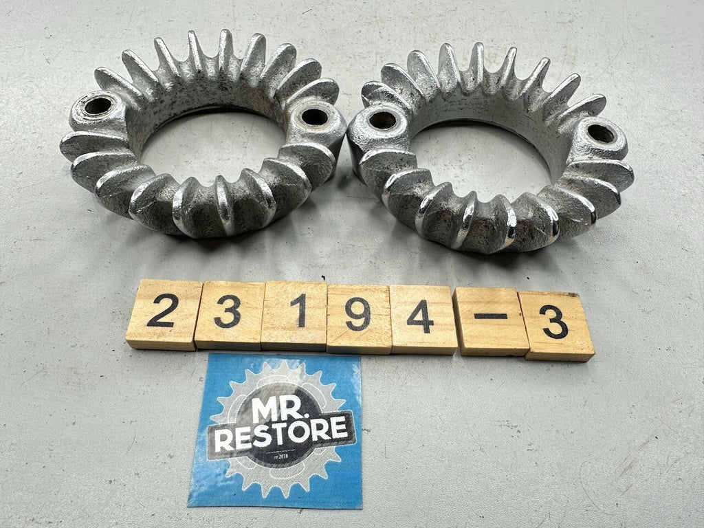 Honda CB500T CB450 CL450 OEM Pair Exhaust Ring Nut Flange Joint Clamps