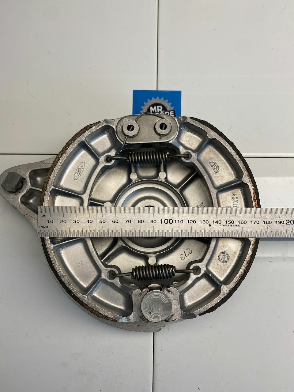 Honda CB450 CB500 CB550 Rear Brake Hub & Lever (Vapour blasted)