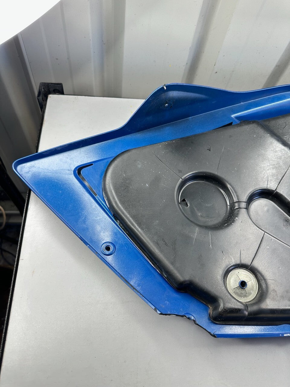BMW K1200S 03-08 Left Tank Trim Panel Fairing Cowl (needs minor plastic repair)
