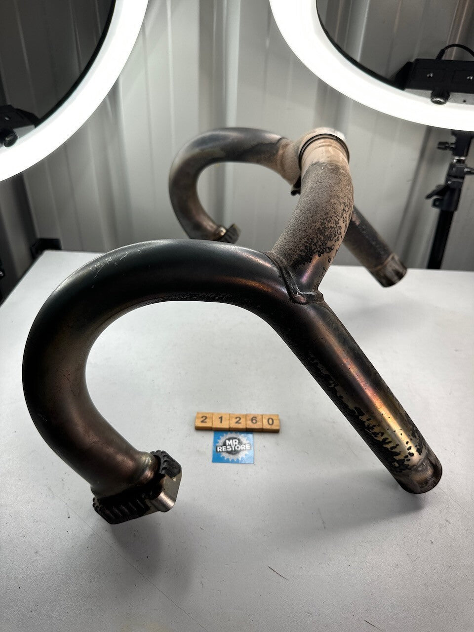 BMW R1150GS Exhaust Headers & Clamp 18111342953 18111342954