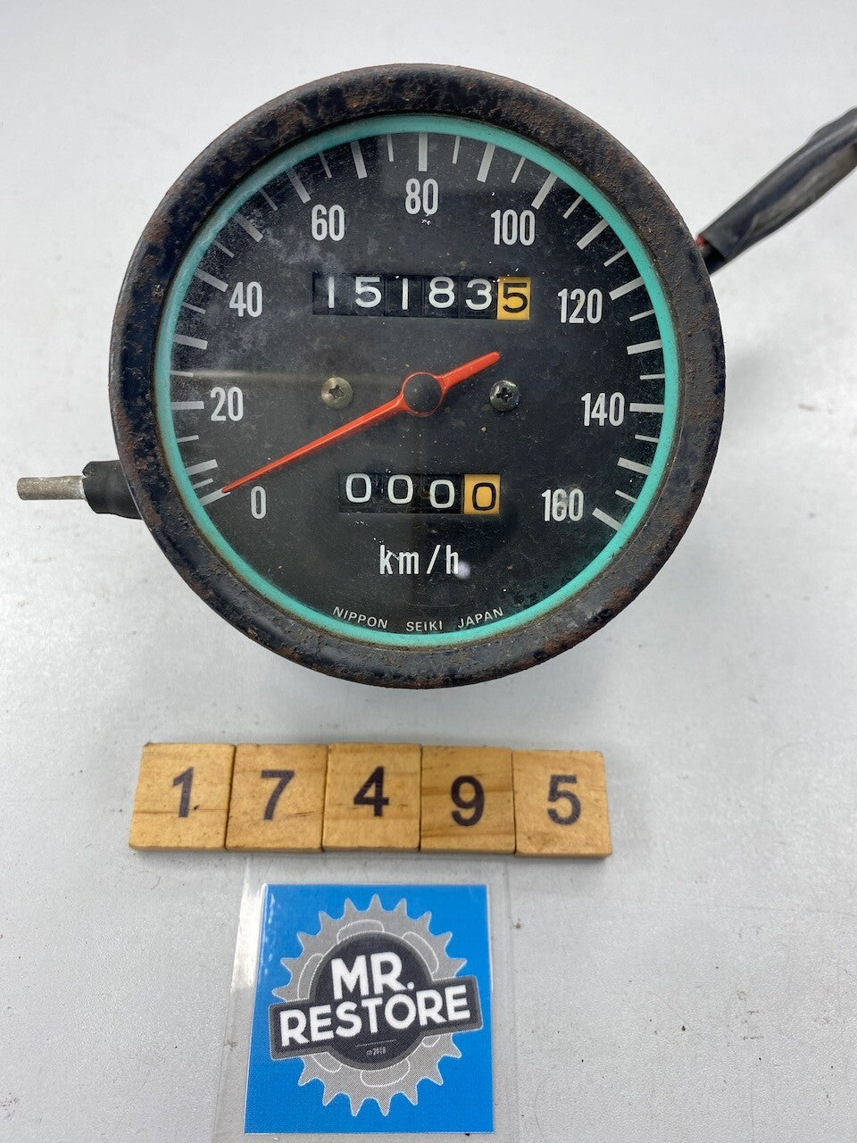 Kawasaki KE175 Speedometer KMH Only showing 15,000ks - Tested
