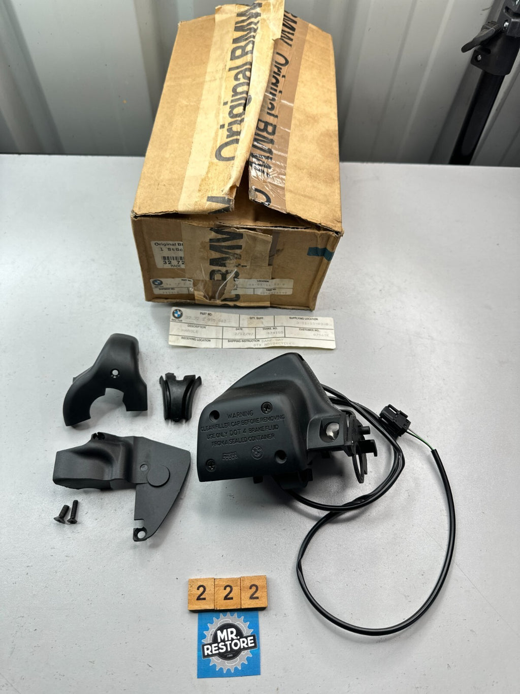 BMW K1200RS 1997-2001 Front Brake Master Cylinder Assy.