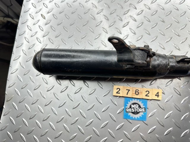Yamaha TY250 1974-77 OEM Rear Exhaust Muffler Silencer, Baffles & Brackets