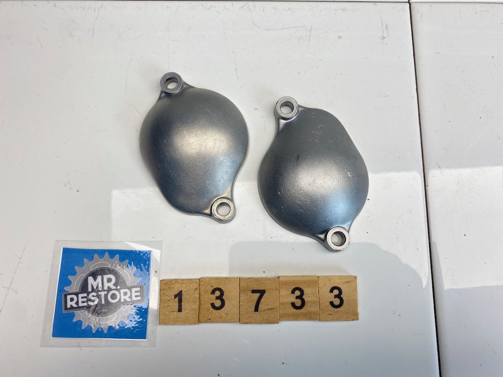 Yamaha XT500 Pair of Cylinder Head Covers - Vapour Blasted