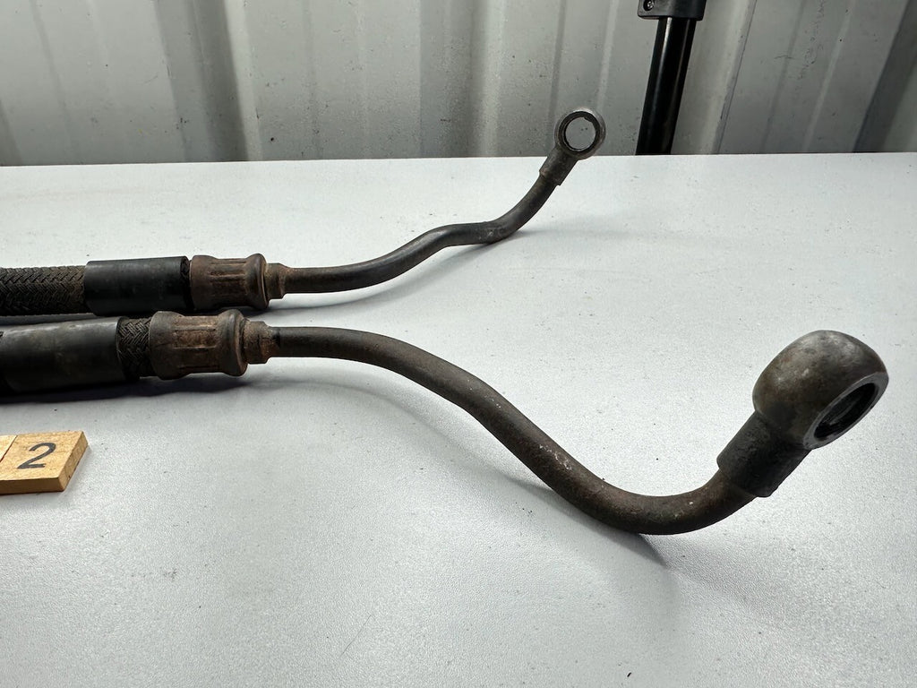 Suzuki GSX550 GSX500 Pair of Oil Cooler Hose Line Pipes