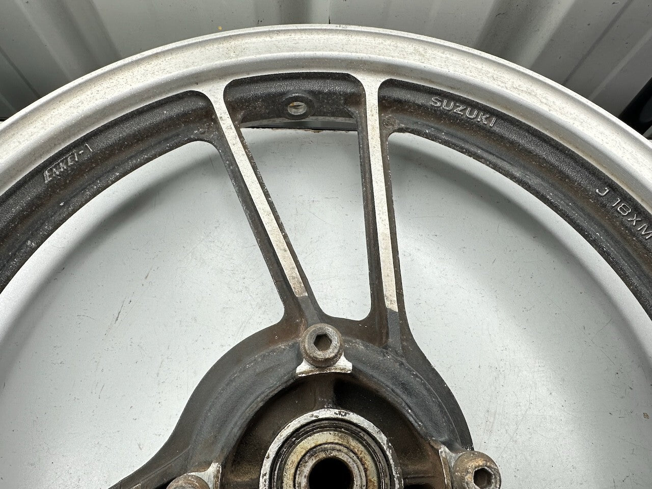Suzuki GSX250 Rear Wheel 18x2.15 (Dated 1984)