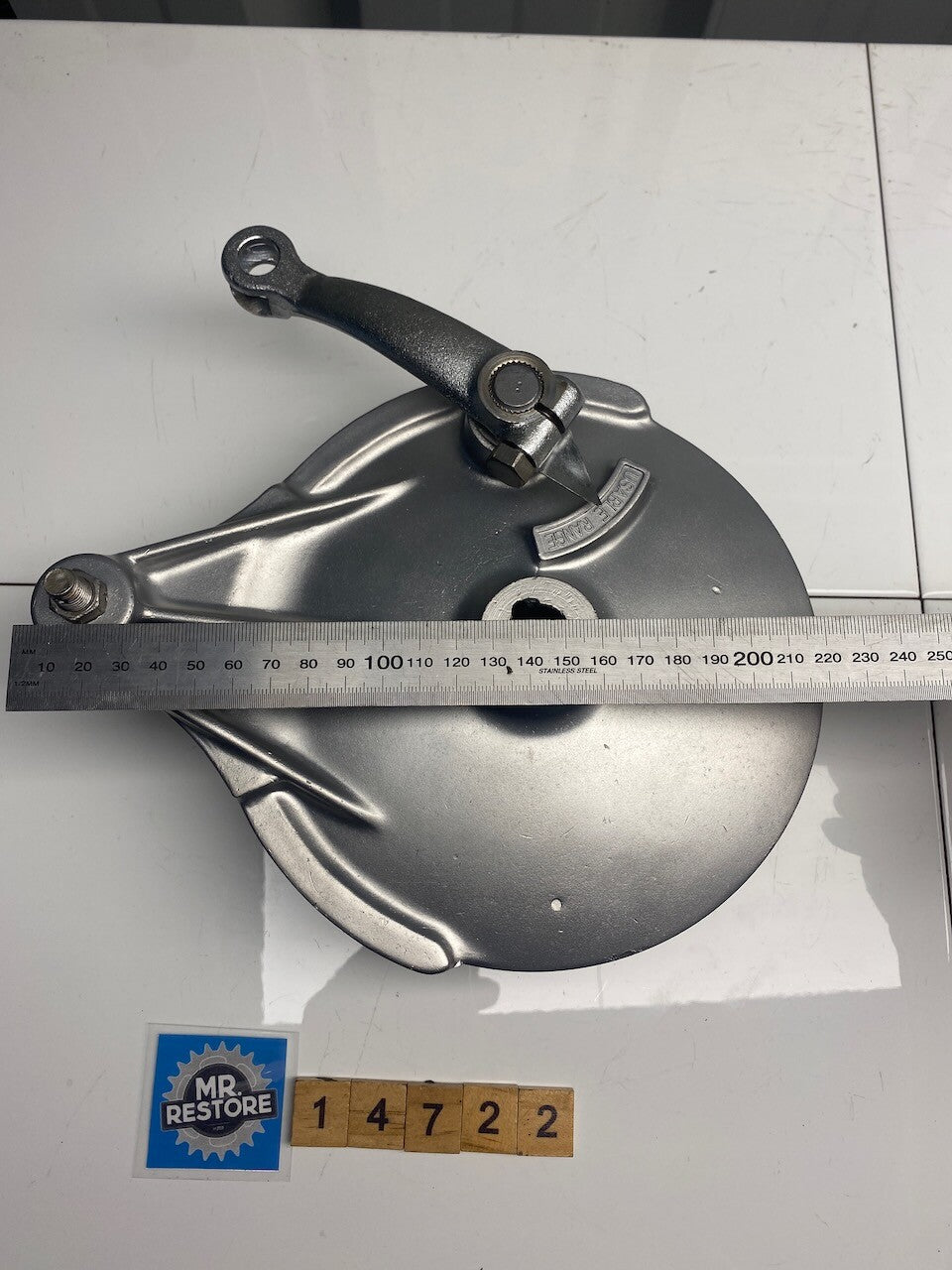 Kawasaki KZ Z Rear Brake Hub & Lever (Vapour blasted)