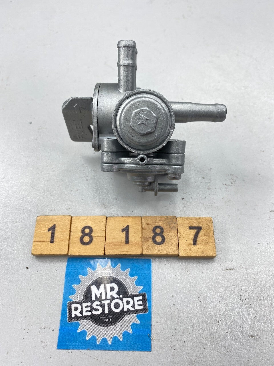 Honda VT250F Genuine Keihin Fuel Petcock Tap - Vapour Blasted