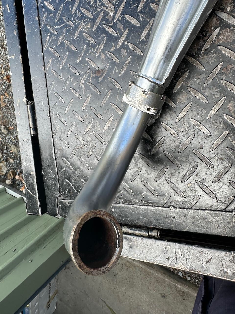 Suzuki T250 L/H Exhaust Pipe Silencer Muffler & Baffle