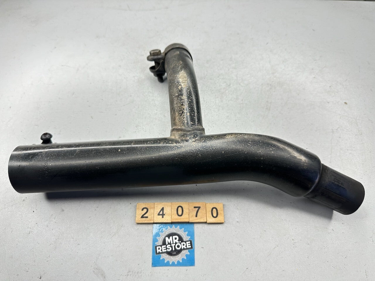 Triumph Speed Triple T300 - OEM R/H Exhaust Downpipe Header & Clamp