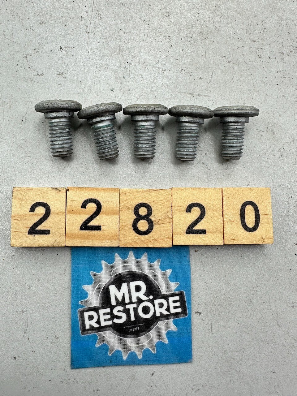 BMW Many Models Rear ABS Sensor Ring Brake Disc Bolt Set (x5) 33177709205