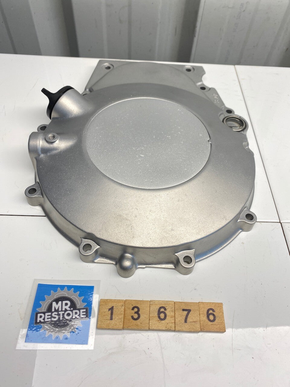 Kawasaki LTD450 R/H Engine Cover - Vapour Blasted