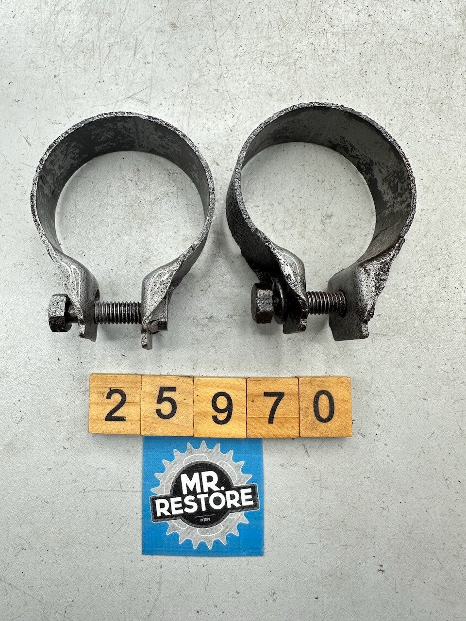 Kawasaki Z1300 KZ1300 '79-81' Pair Exhaust Muffler Clamps (x2) 92037-1105