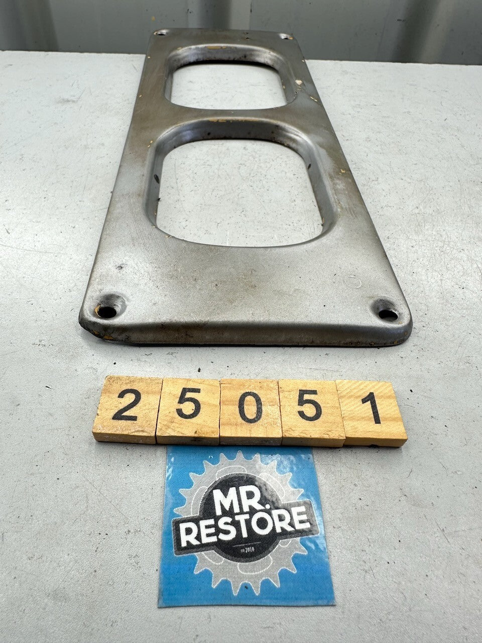 Suzuki LJ50 Dashboard Meters Front Metal Bezel Plate (Bead Blasted)