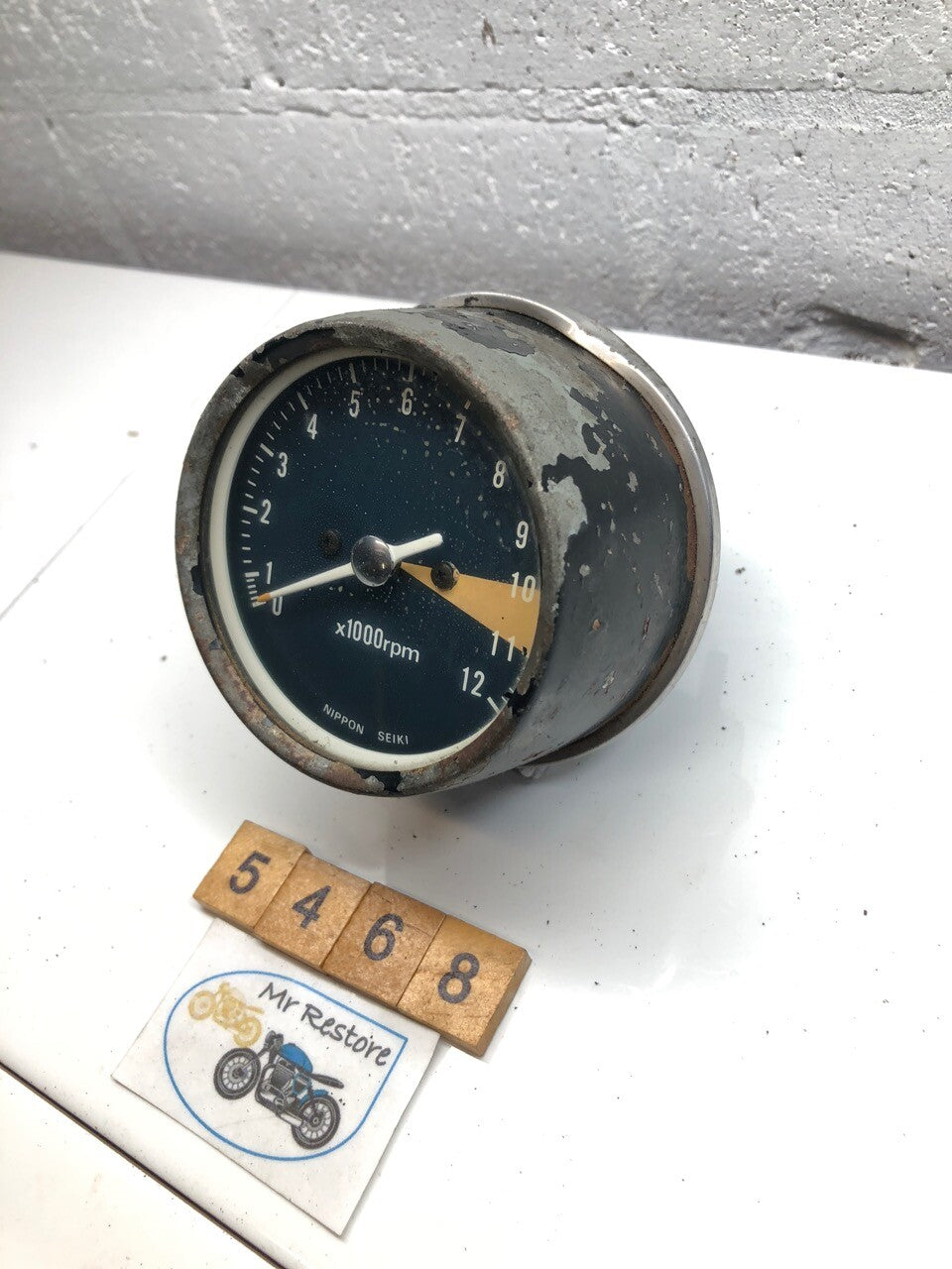 Honda CB ? Vintage Classic Tachometer 73mm Across Glass