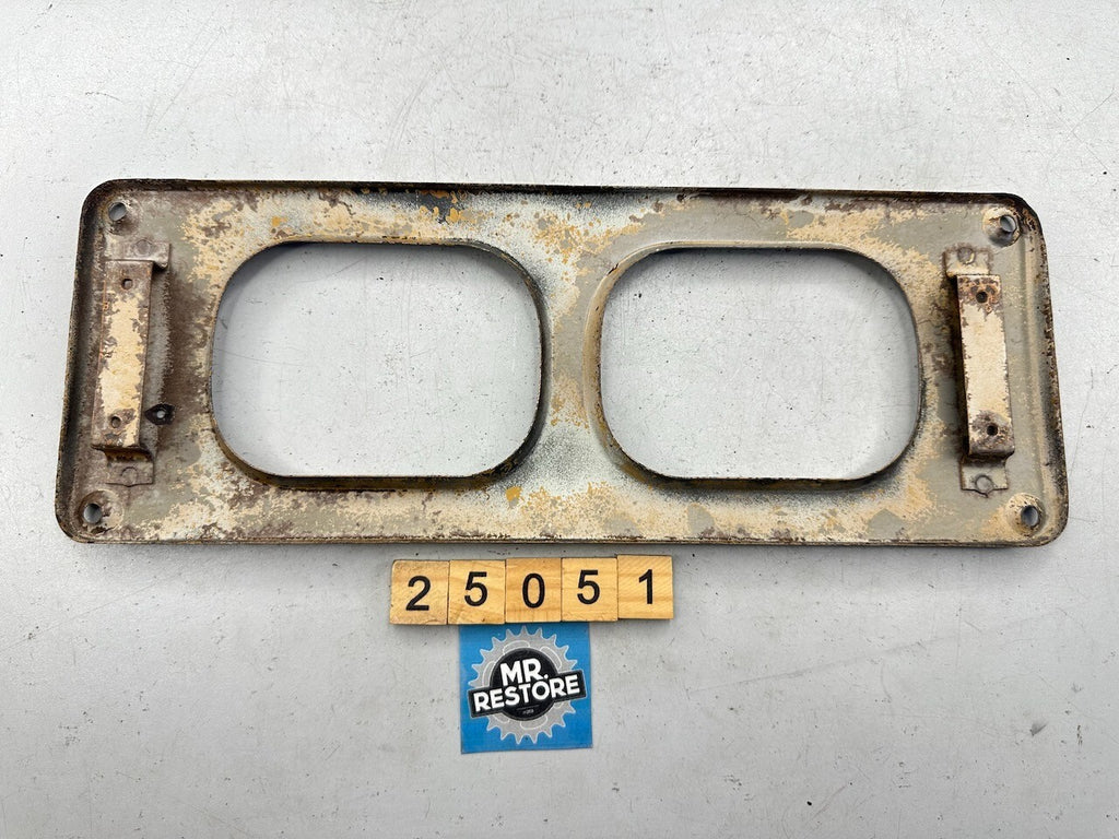 Suzuki LJ50 Dashboard Meters Front Metal Bezel Plate (Bead Blasted)