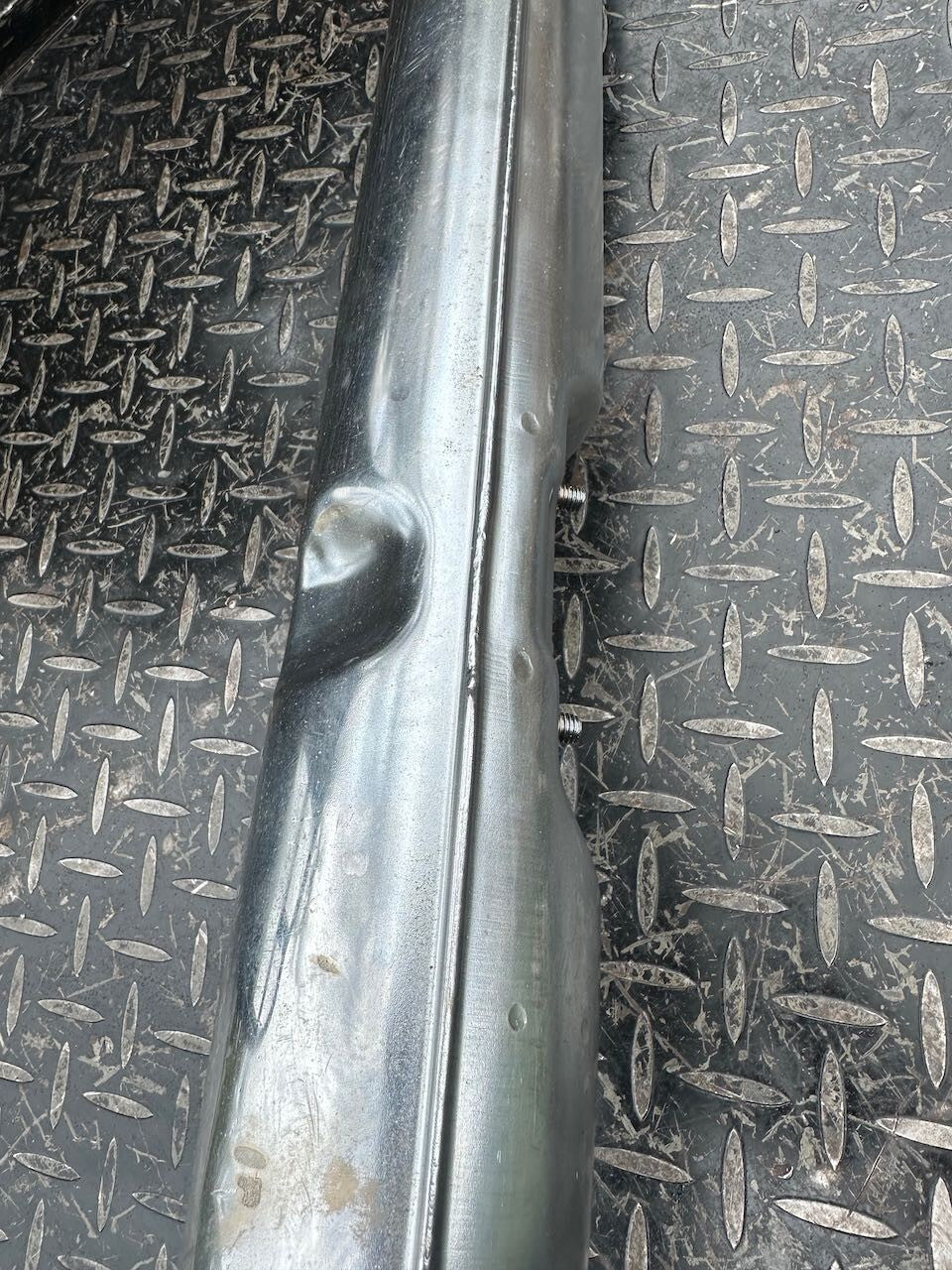 Suzuki GT250 L/H Exhaust Pipe Silencer Muffler & Baffle