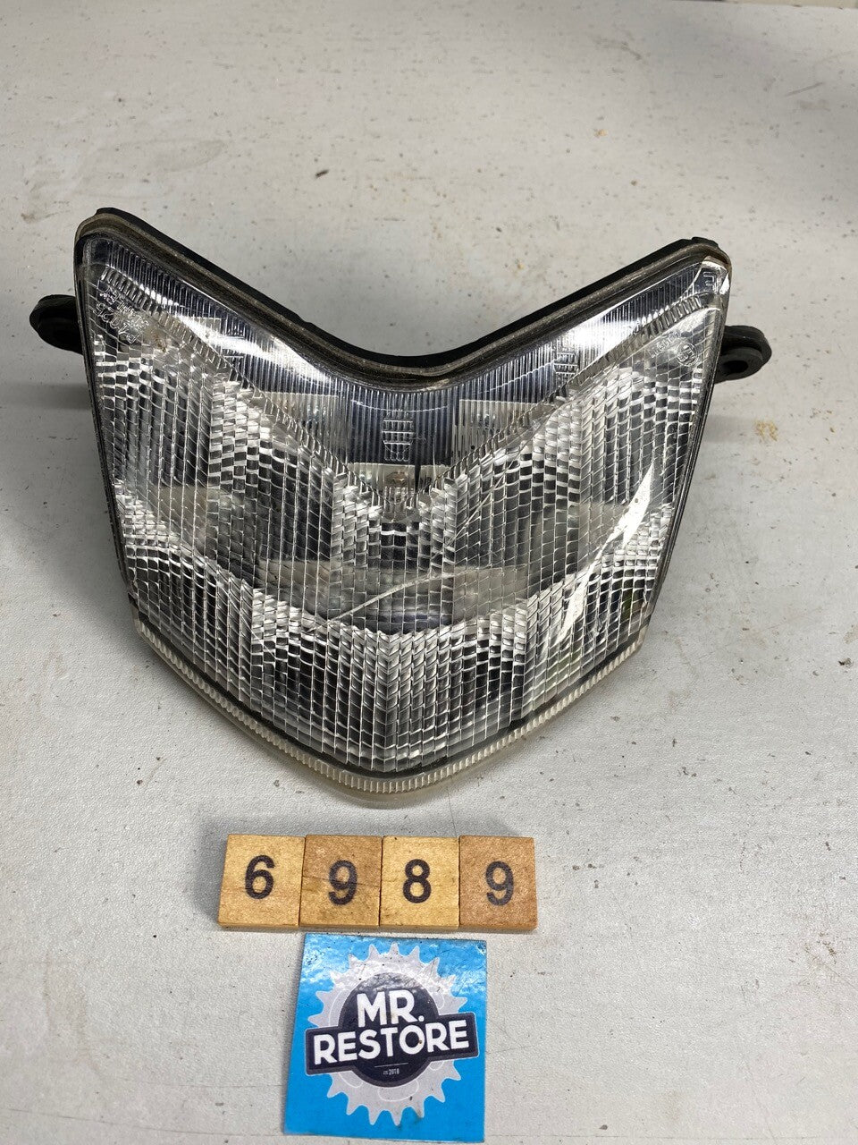 Kawasaki ZX636 LED Tail Light Assy OEM Stanley 23025-0014 (cracked but working)