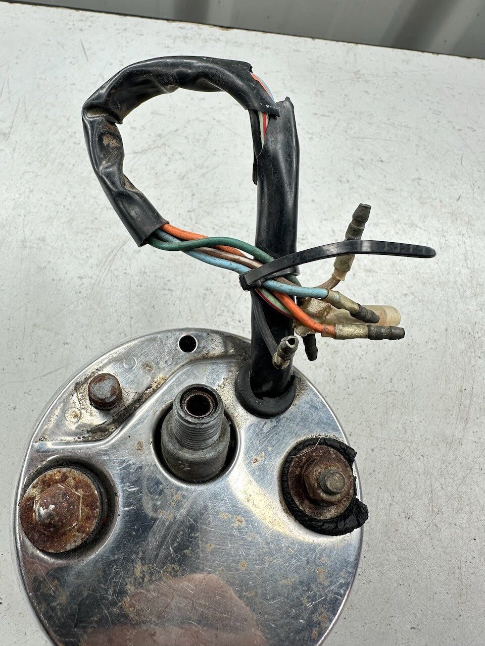 Honda MT250 Tachometer Tacho With Harness & Rear Plate (Tested)