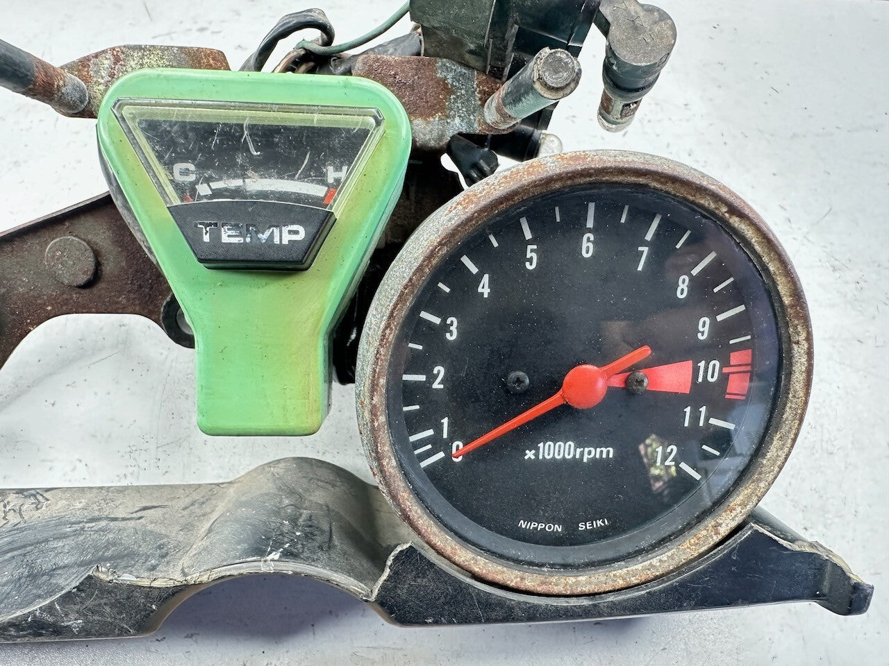 Honda CX500 Tachometer, Fuel Gauge & Mount Bracket