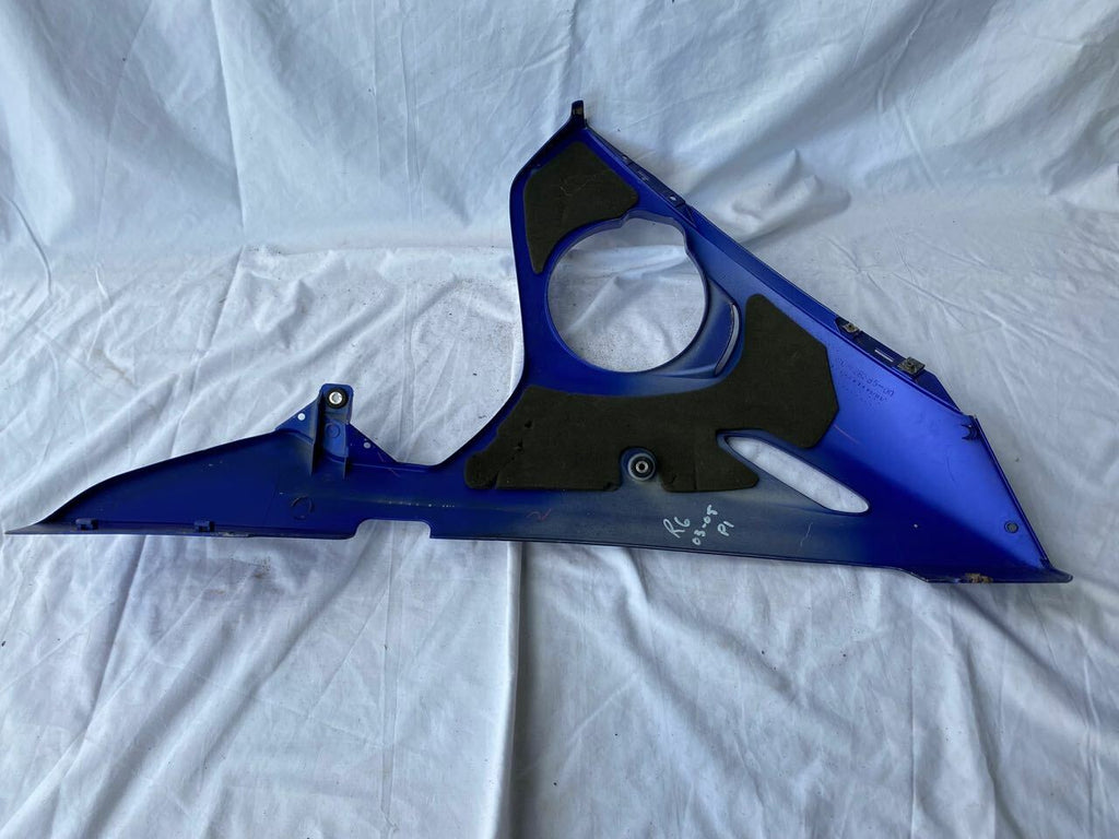 Yamaha R6 YZF 03-05 L/H Lower Fairing Panel 5SL-28385 Blue