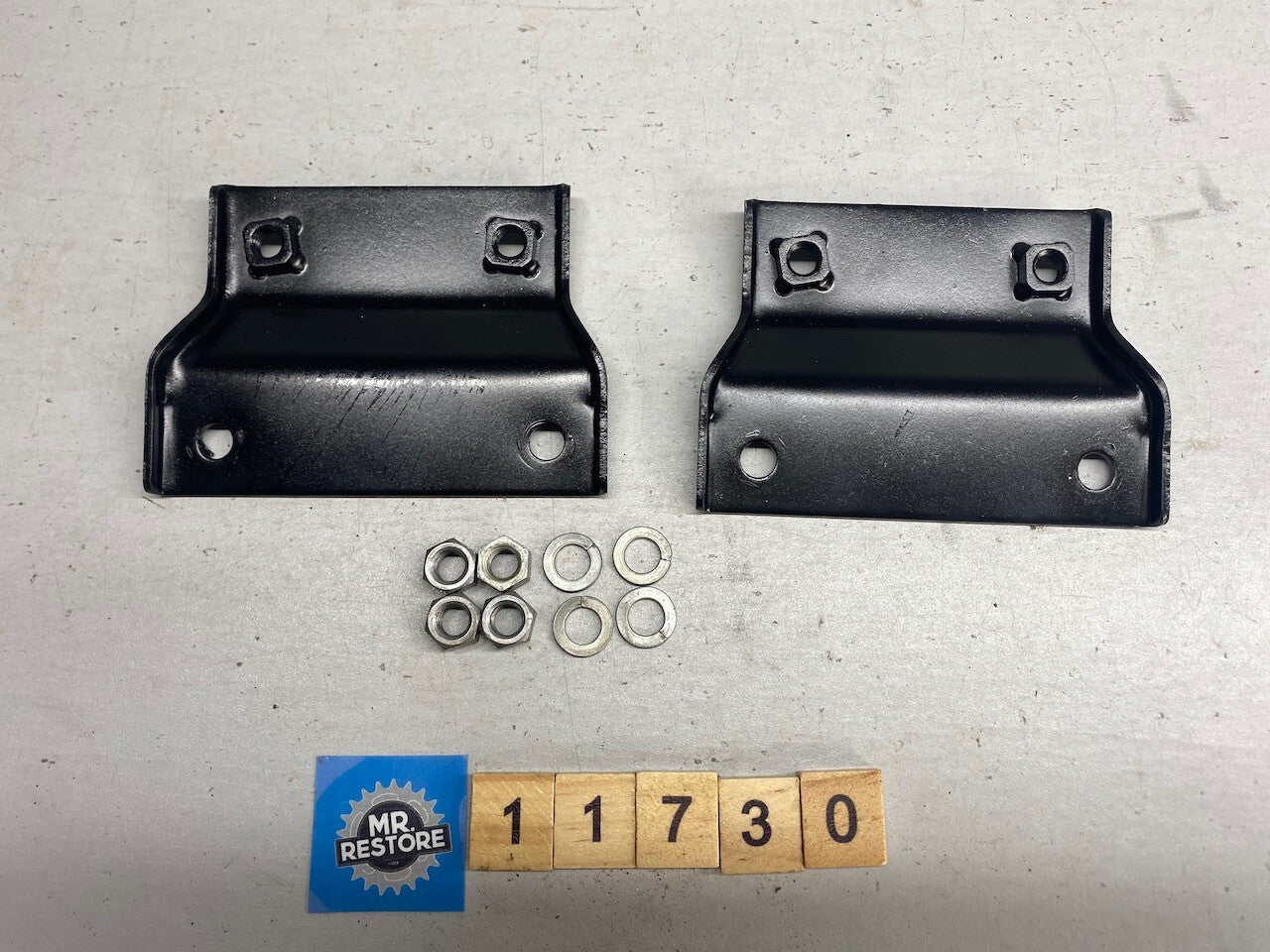 Suzuki GT200 X5 Pair of OEM Exhaust Pipe Muffler Mounts - Reconditioned