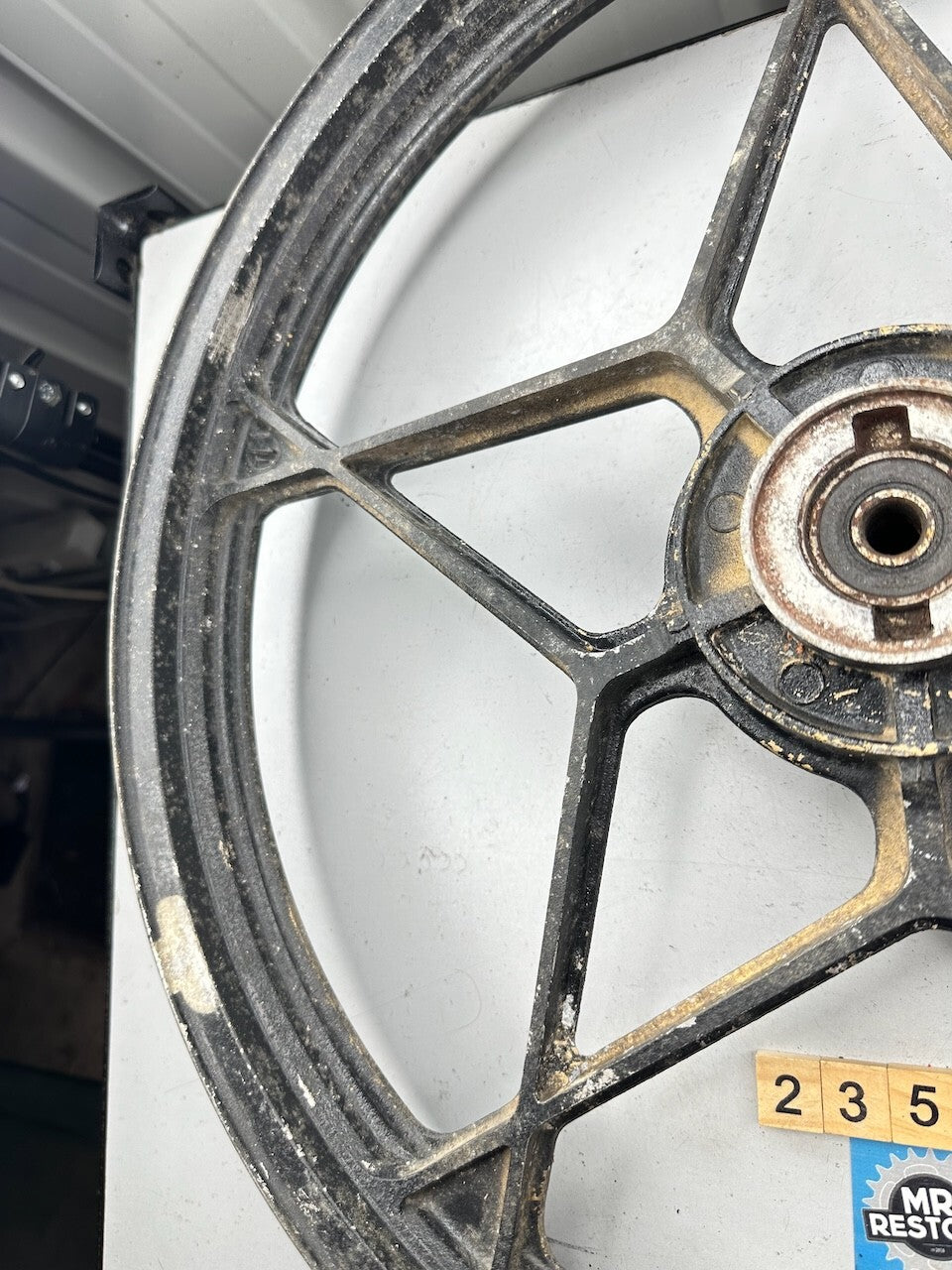 Suzuki Classic Vintage Rear Wheel (GS ? GT200 ? GSX ?) 18x1.60 (Dated Sep 1982)