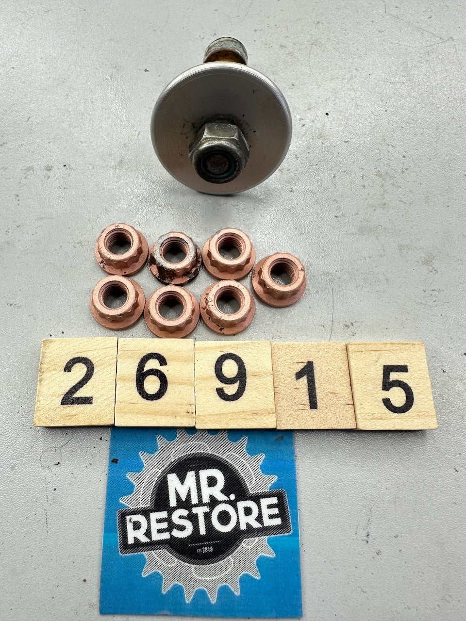 BMW K1200S K1200R K1200GT Exhaust Securing Nuts (x7) + Reinforcement / Screw