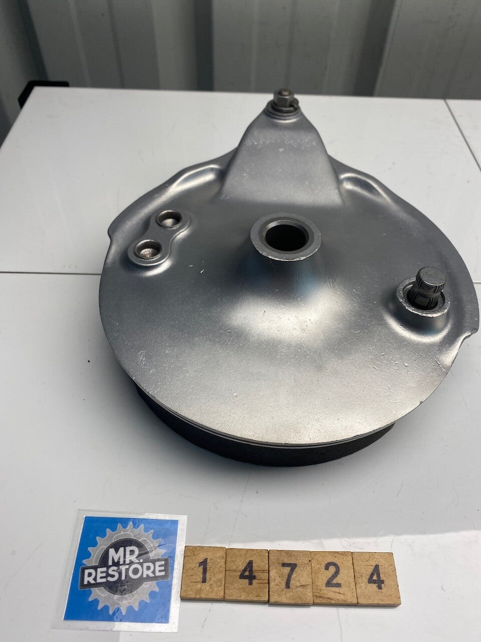 Honda CB450 CB500 CB550 Rear Brake Hub & Lever (Vapour blasted)