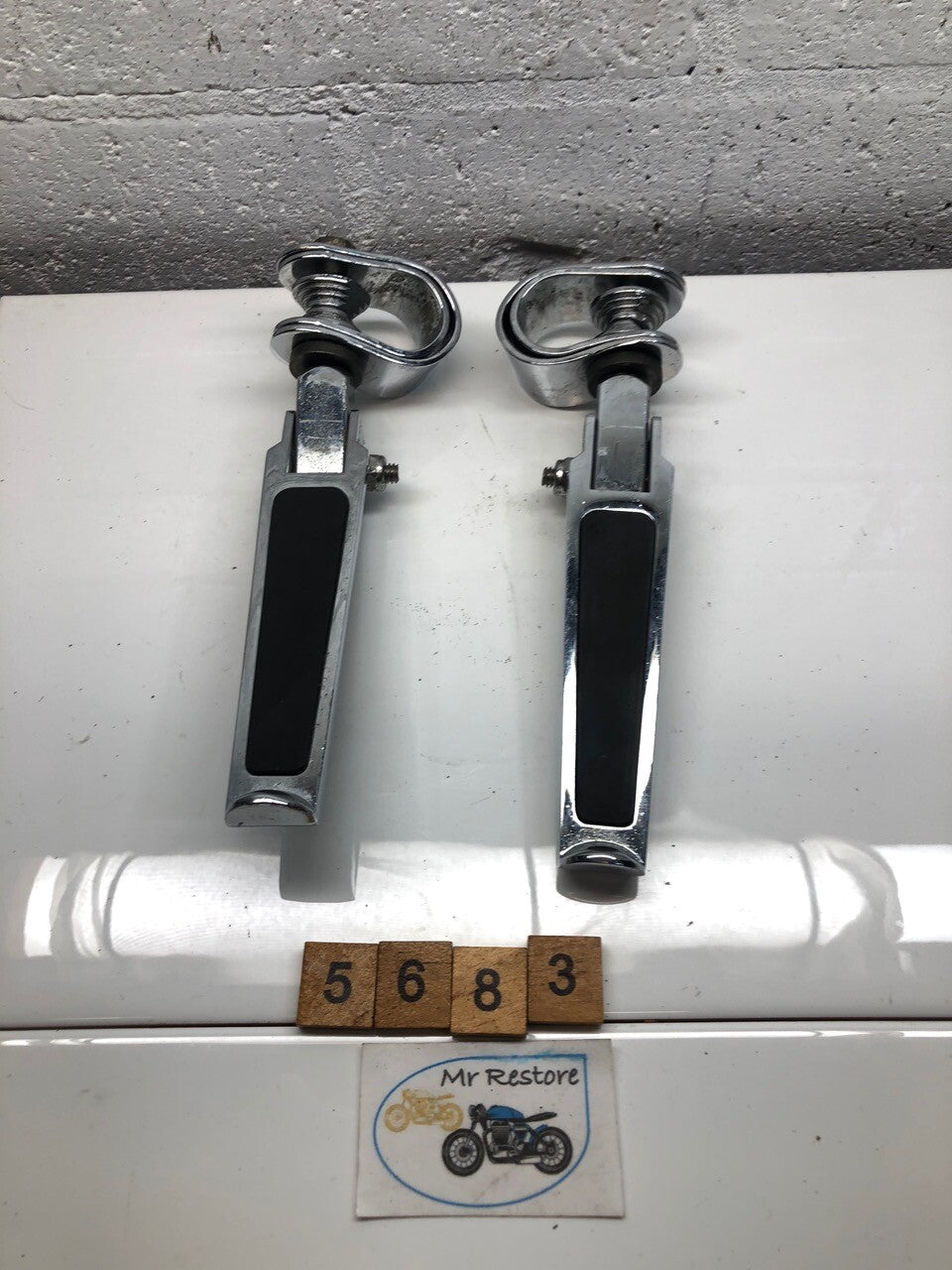Motorcycle Foldable Chrome Cruiser Pegs Harley Yamaha Honda etc. High Quality