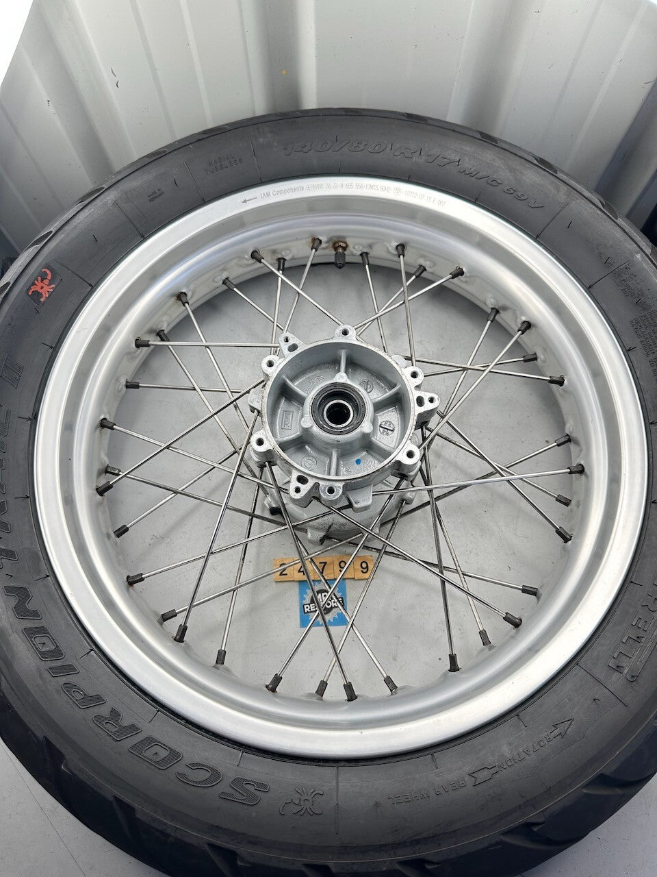 BMW G650GS 2010-16 17" OEM Spoked Rear Wheel