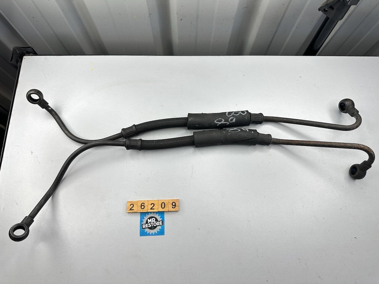 Suzuki GSX600F '88-96' Pair Oil Cooler Hose Line Pipes 16460-19C02 16470-19C01