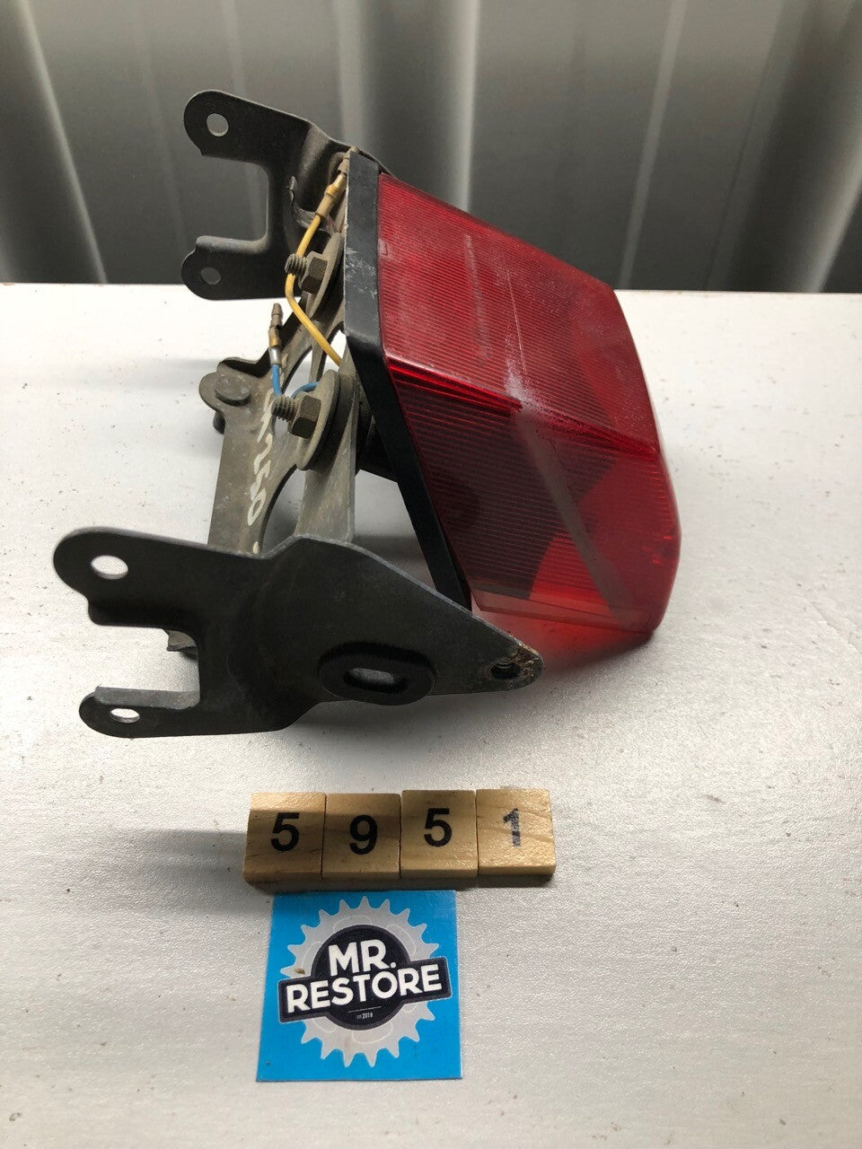 Yamaha FZR250 2KR Rear Tail Light & Bracket with Original Stanley Lens 2KR-21613