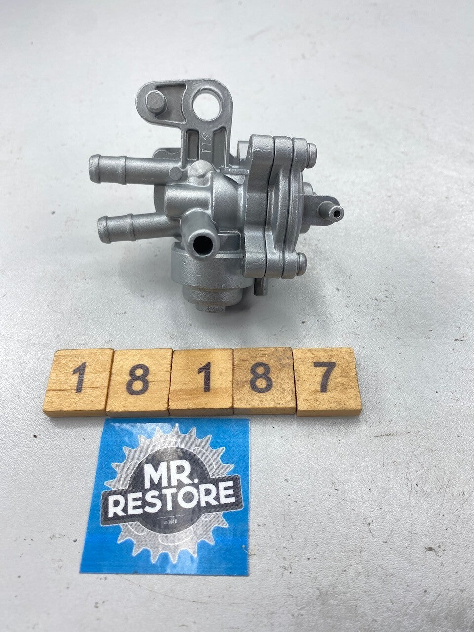 Honda VT250F Genuine Keihin Fuel Petcock Tap - Vapour Blasted