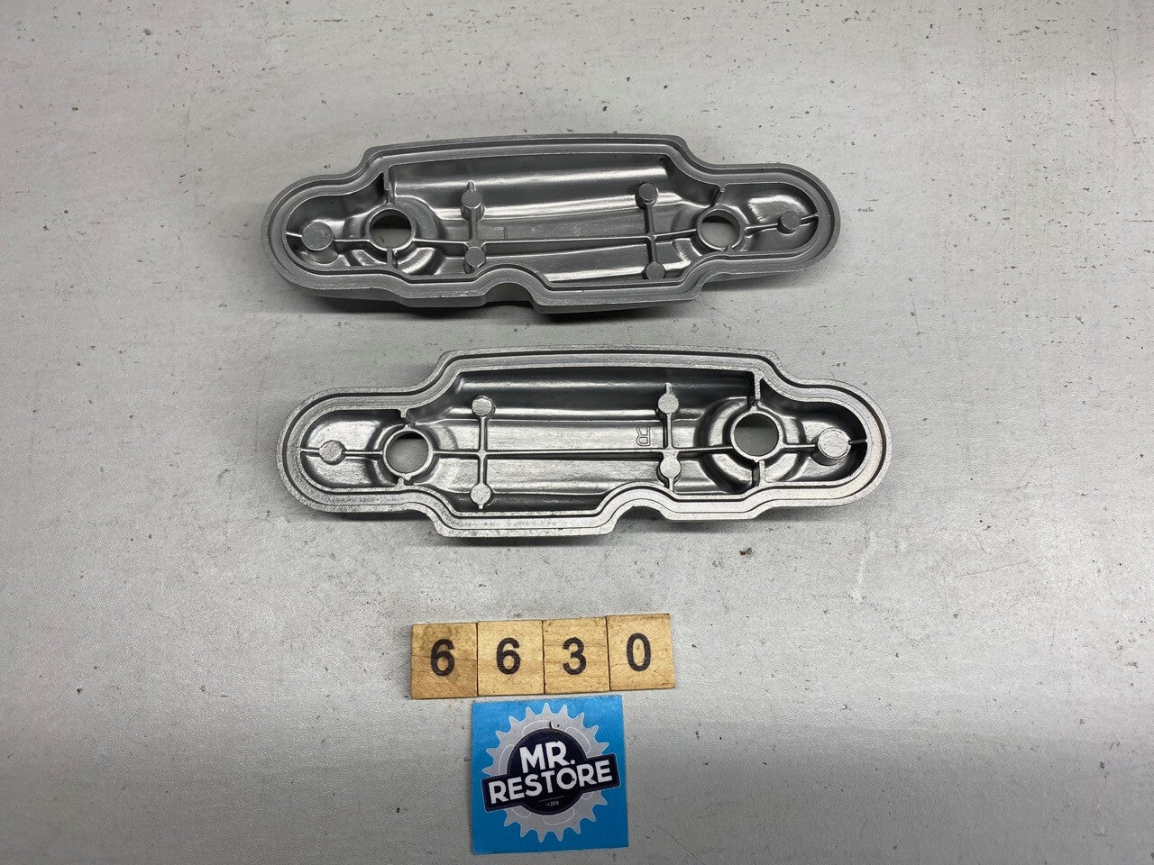 Honda CB650 OHC Side Covers Left & Right - Vapour Blasted